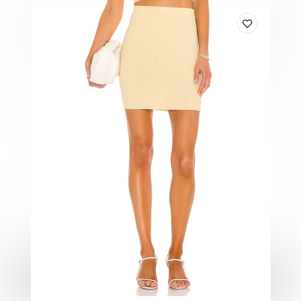 NWT Bec & Bridge Mimi Knit Skirt in Butter Yellow 💛